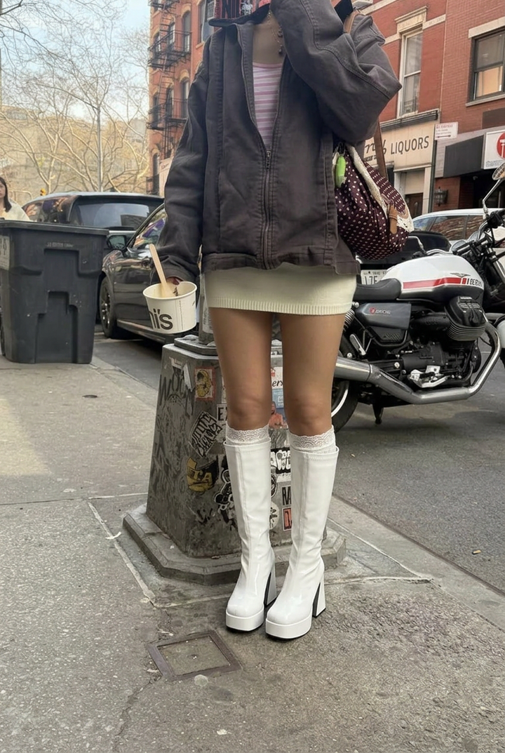 Chunky Platform High-Top Martin Boots