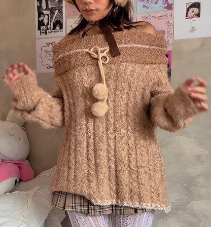 Maple Puff Knit Sweater