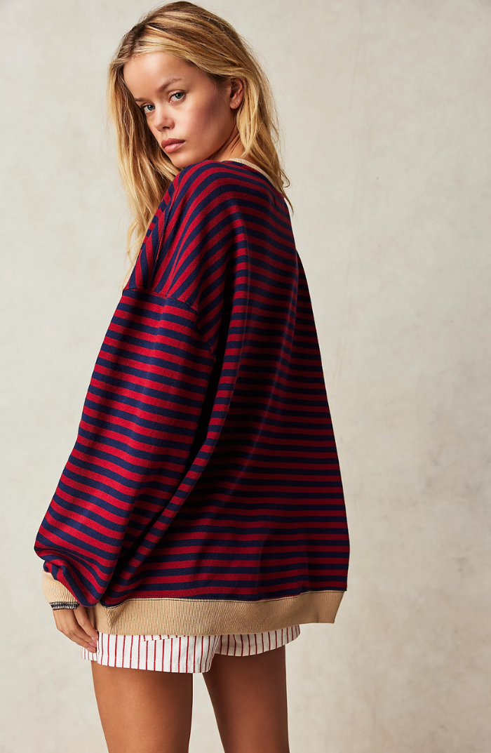 MAYA™ | Striped Oversized Sweater