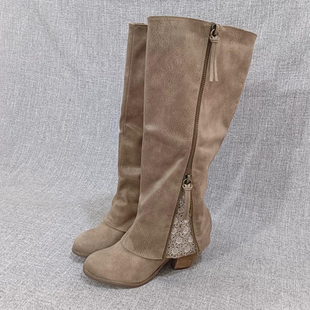 Versatile High-Heel Mid-Calf Boots