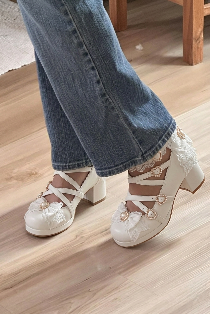 Gabrielle’s silhouette kitty heels