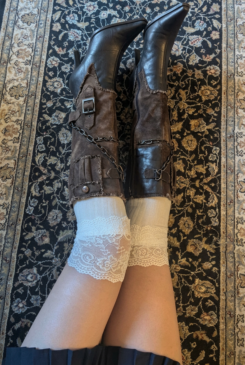 Chainlock Heeled Boots