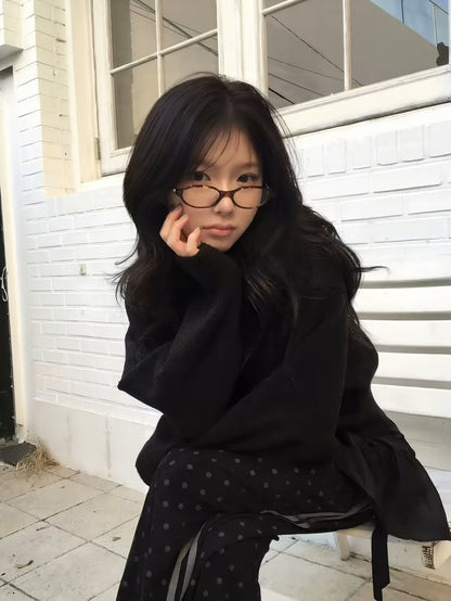 Retro Knit Single-Breasted Cardigan Jacket