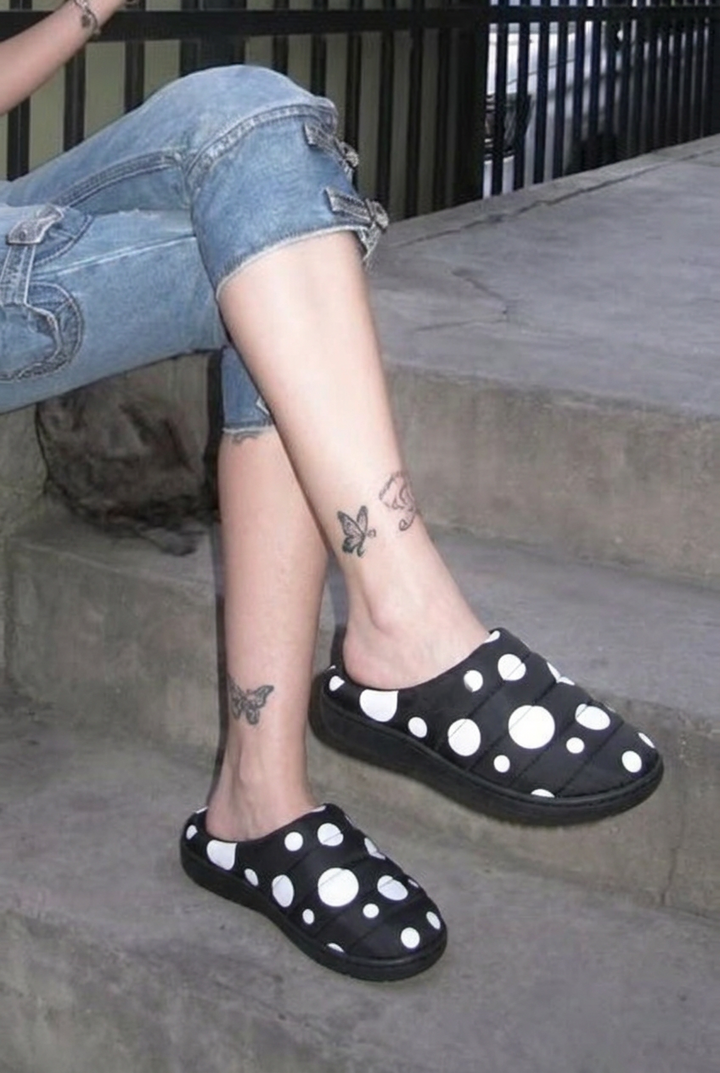 Polka Dot Cozy Slippers