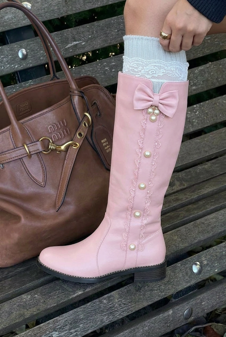 Princess Style High Top Boots