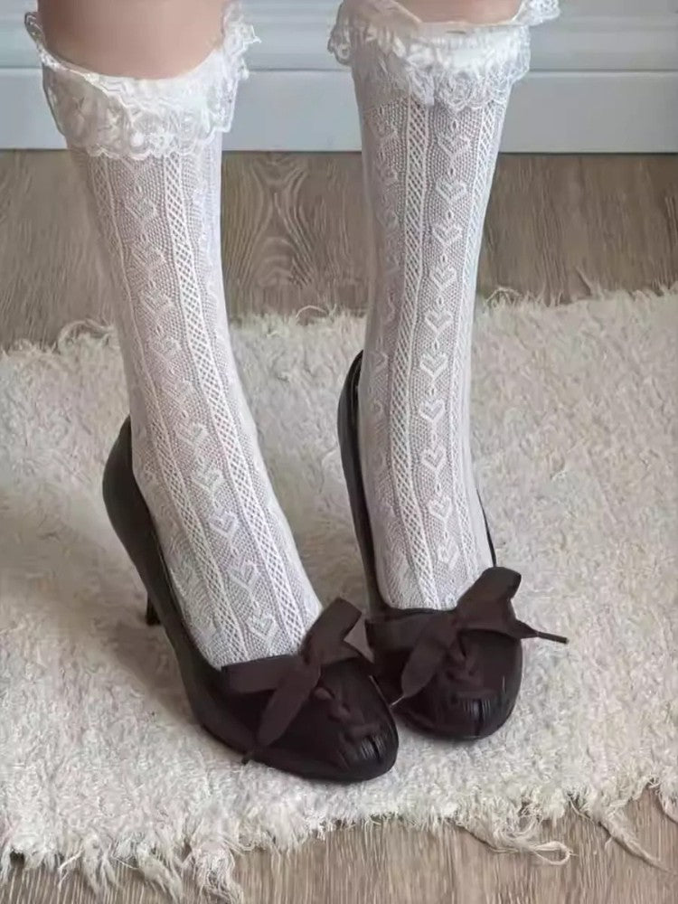 Bow Tie Retro Low Heels