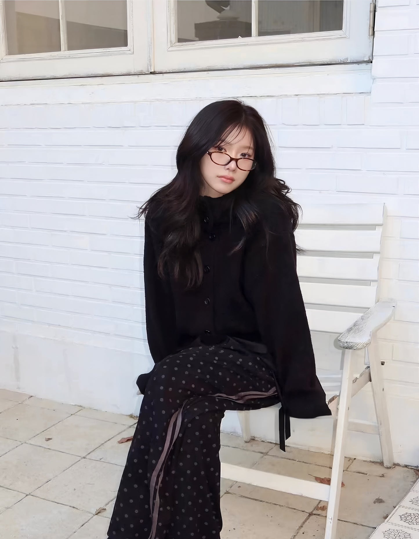 Retro Knit Single-Breasted Cardigan Jacket