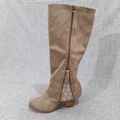 Versatile High-Heel Mid-Calf Boots