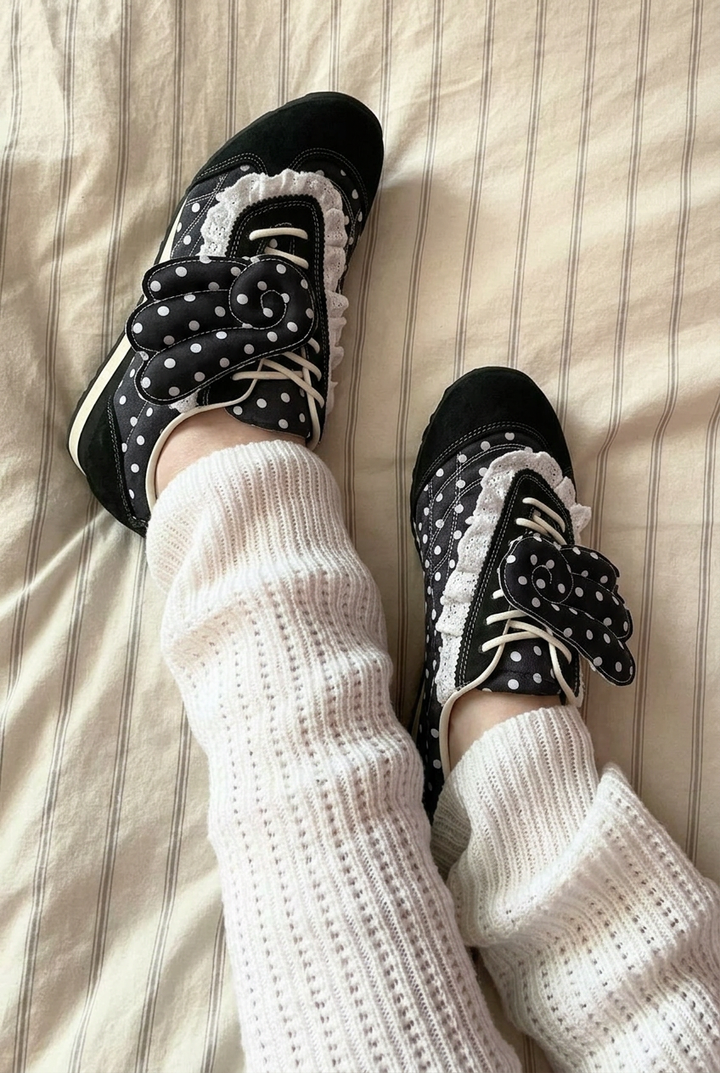 Polka Dot Wing Flats