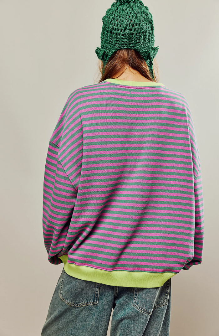 MAYA™ | Striped Oversized Sweater