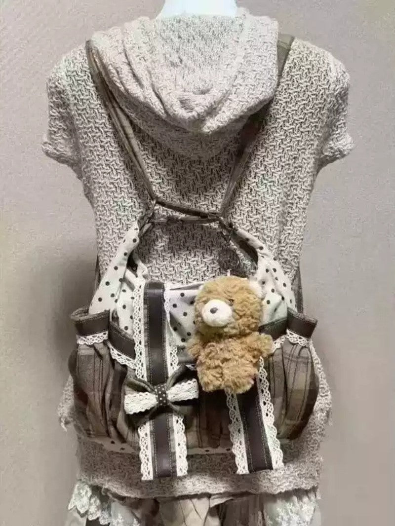 Patchwork Teddy Tote Bag