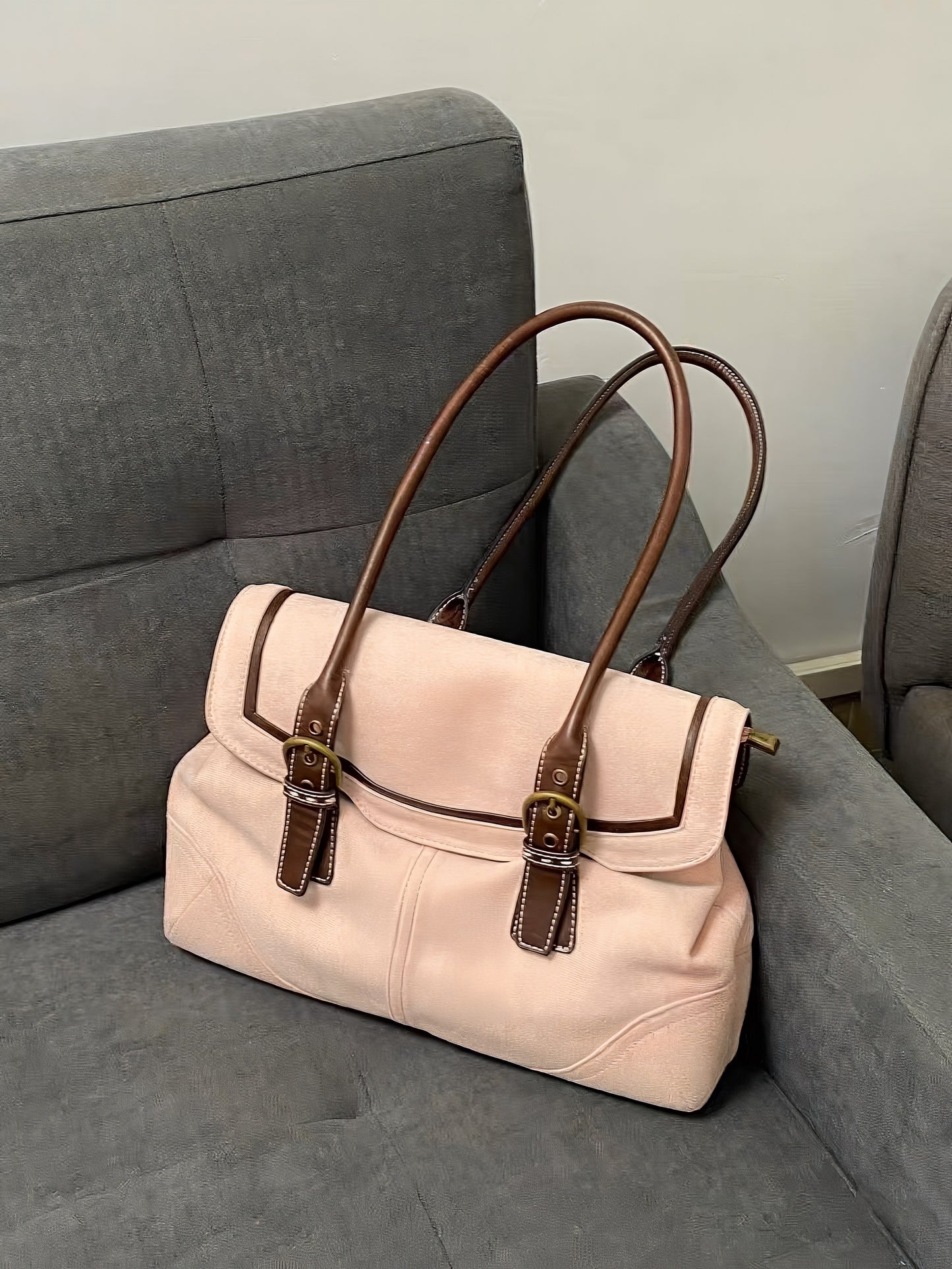 Premium Suede Multi-Way Tote Bag