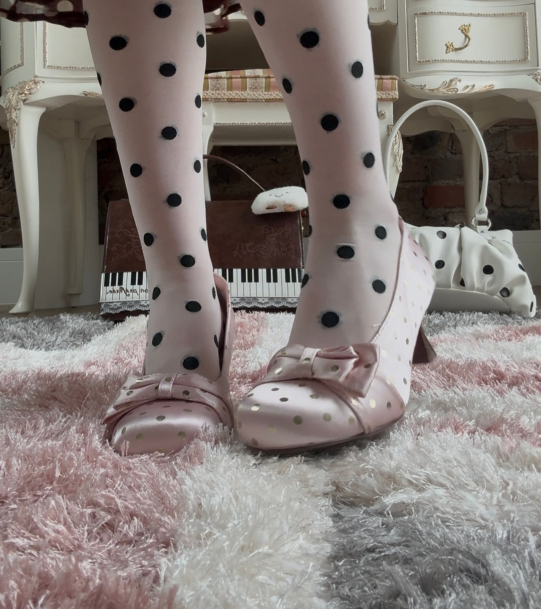 Petal Polka dot Heels