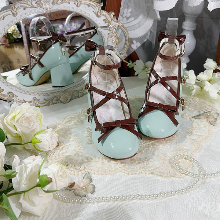 Women’s Elegant Two-Tone Lolita Heels