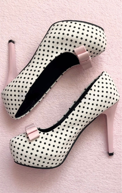 Lulu Polka Bow Heels