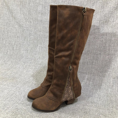 Versatile High-Heel Mid-Calf Boots