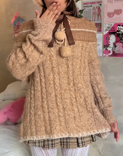 Maple Puff Knit Sweater