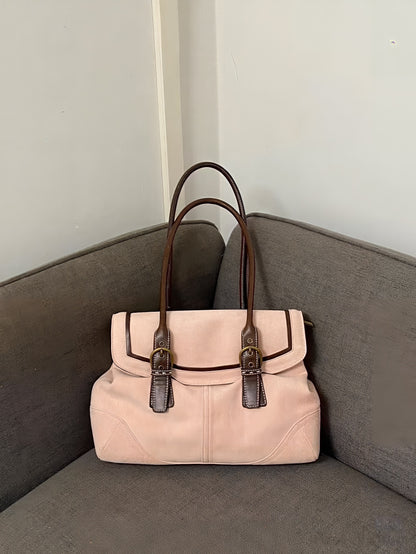 Premium Suede Multi-Way Tote Bag