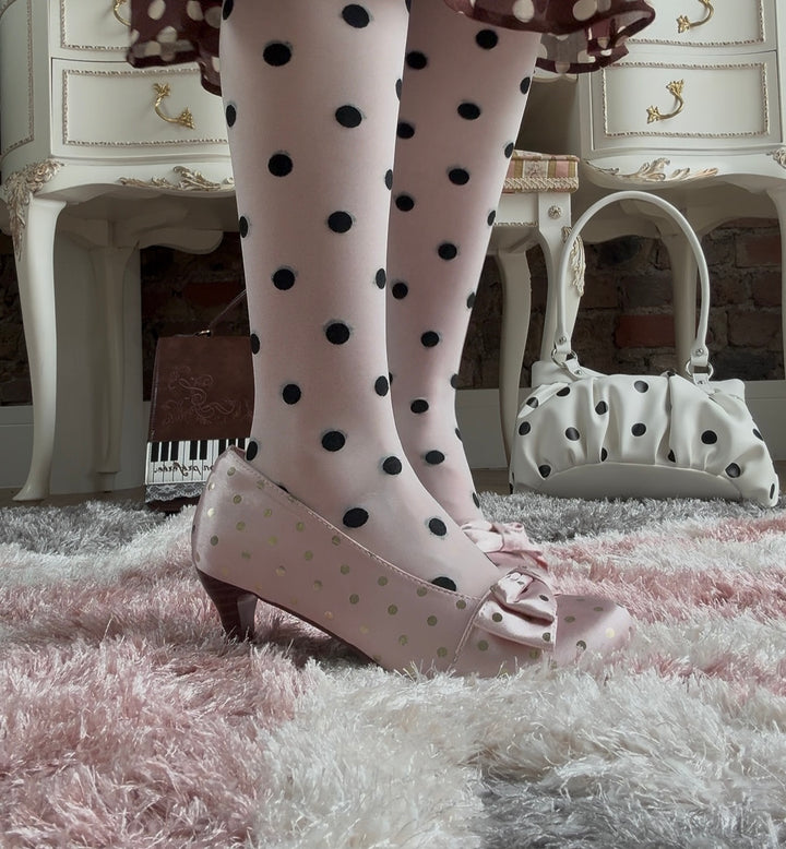 Petal Polka dot Heels
