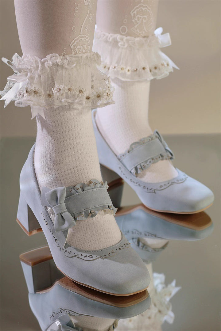 Butterfly Lolita Mid-Heel Shoes