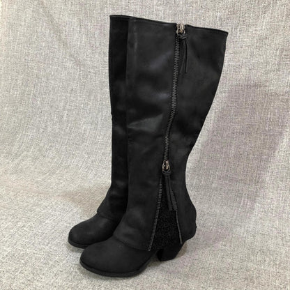 Versatile High-Heel Mid-Calf Boots