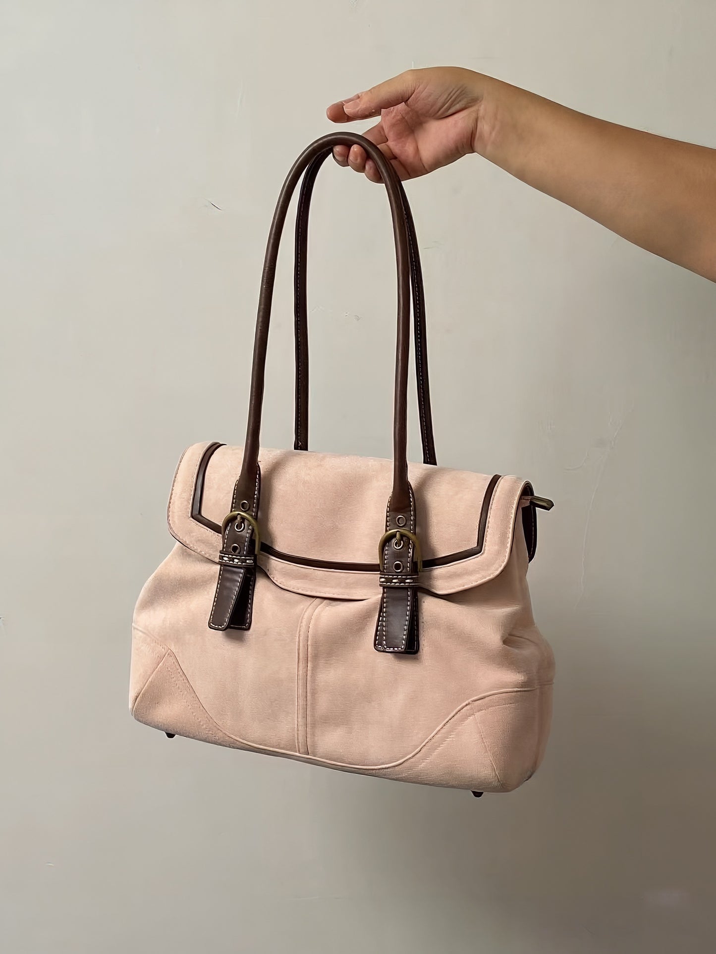 Premium Suede Multi-Way Tote Bag