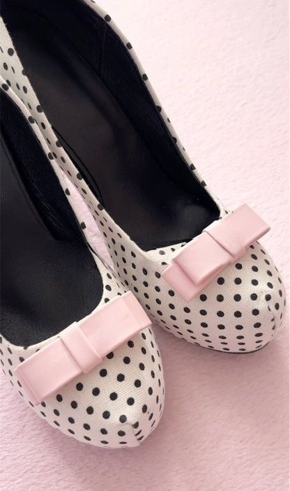 Lulu Polka Bow Heels