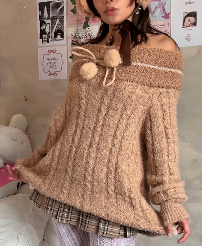 Maple Puff Knit Sweater