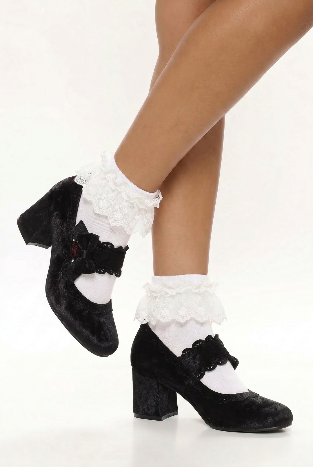Butterfly Lolita Mid-Heel Shoes