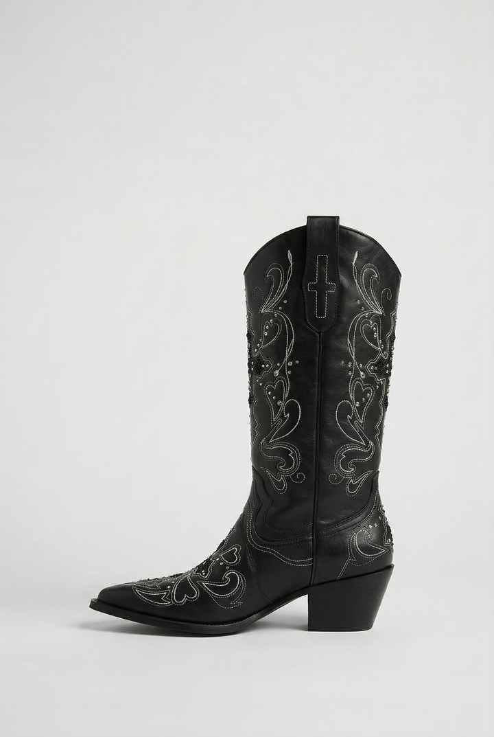 Embroidered Western Cowboy Boots