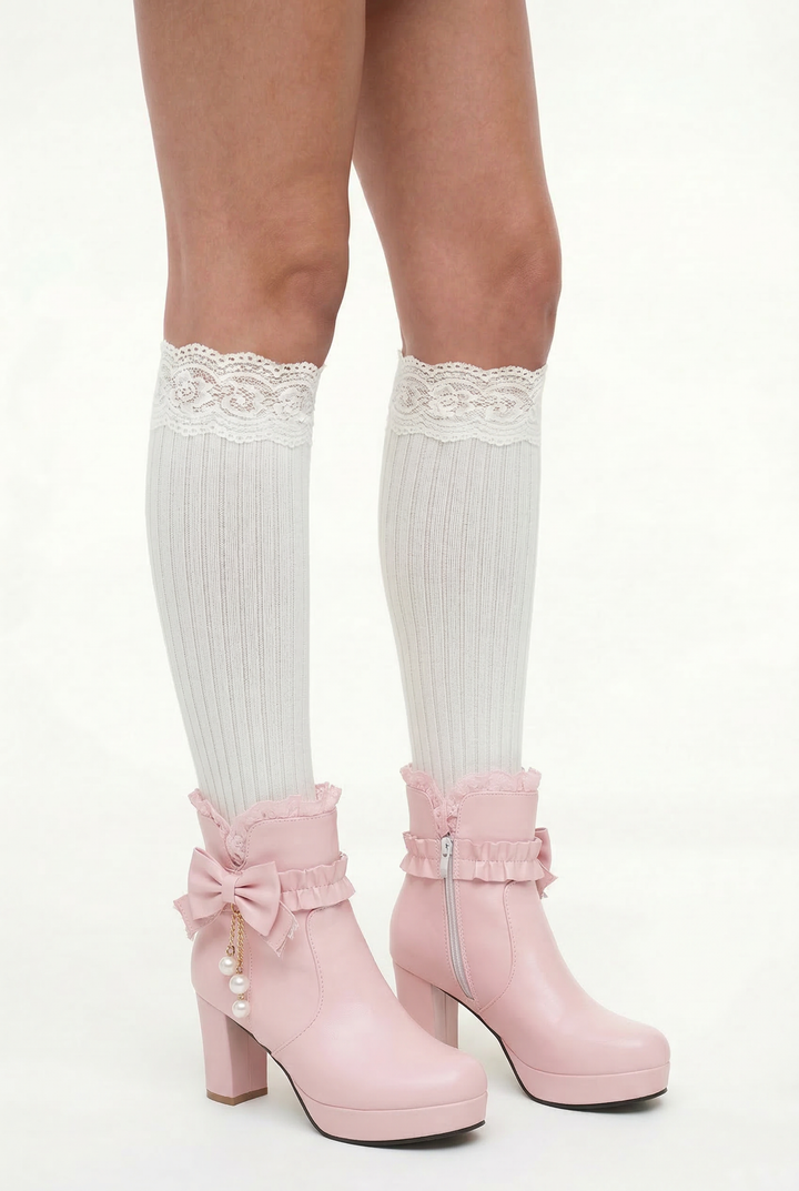 Sweet High Heel Ankle Boots