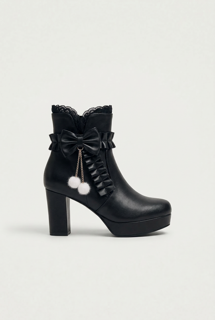 Sweet High Heel Ankle Boots