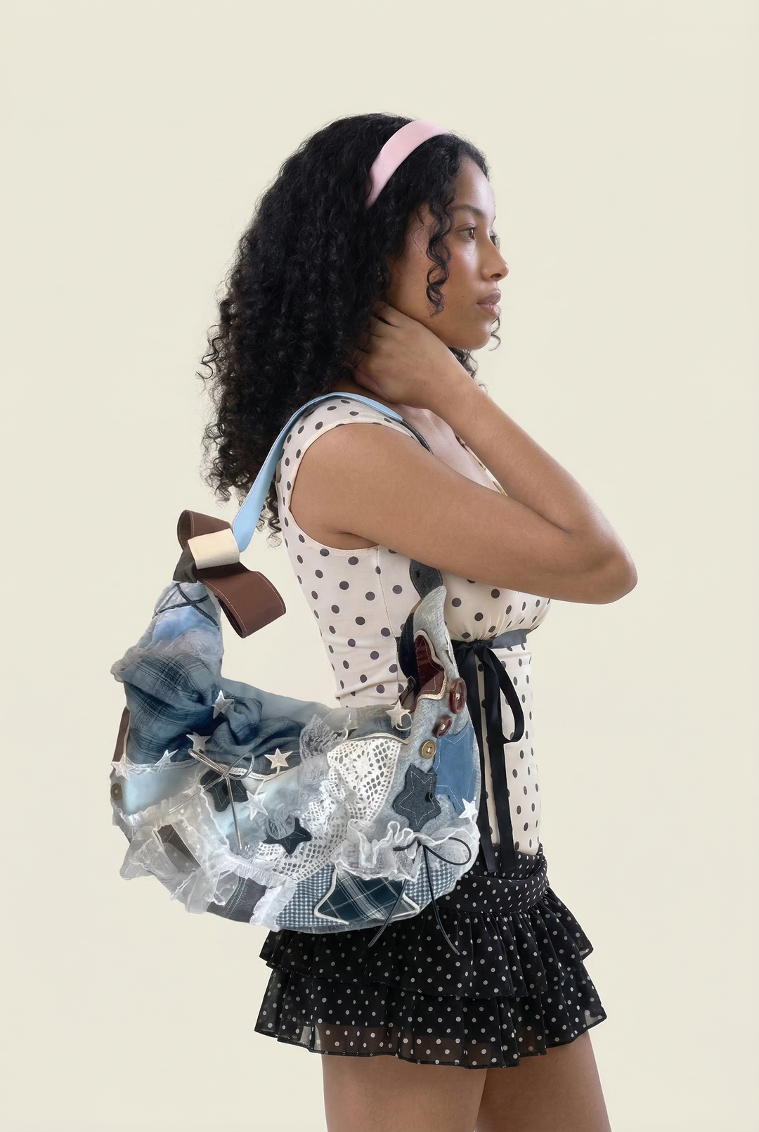 Retro Lace Patchwork Butterfly Bag