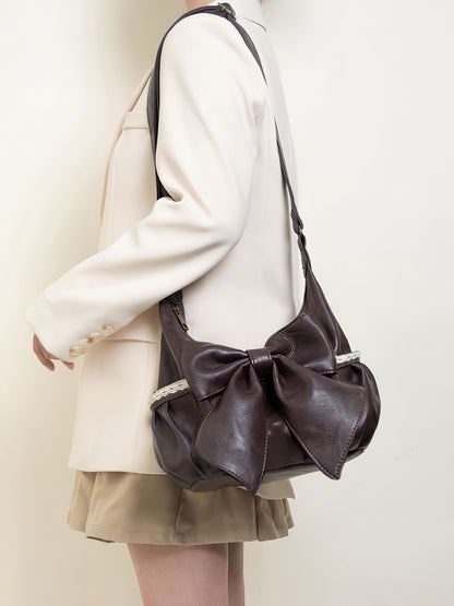 The Cocoa Bow Shoulder Bag