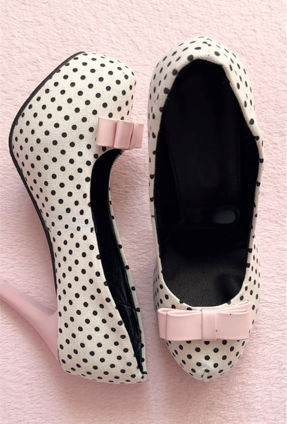 Lulu Polka Bow Heels