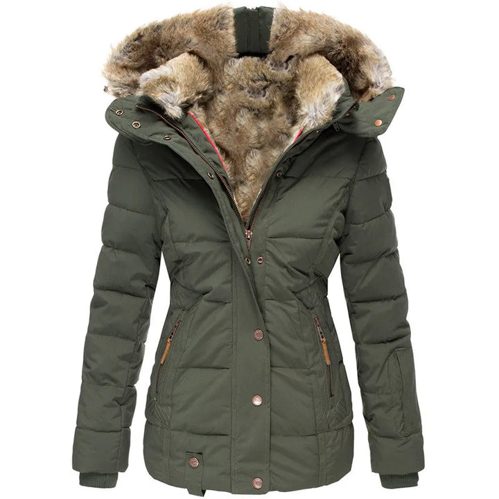 Aurora | Winter Coat with Faux Fur Lining