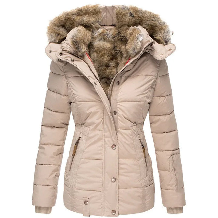 Aurora | Winter Coat with Faux Fur Lining