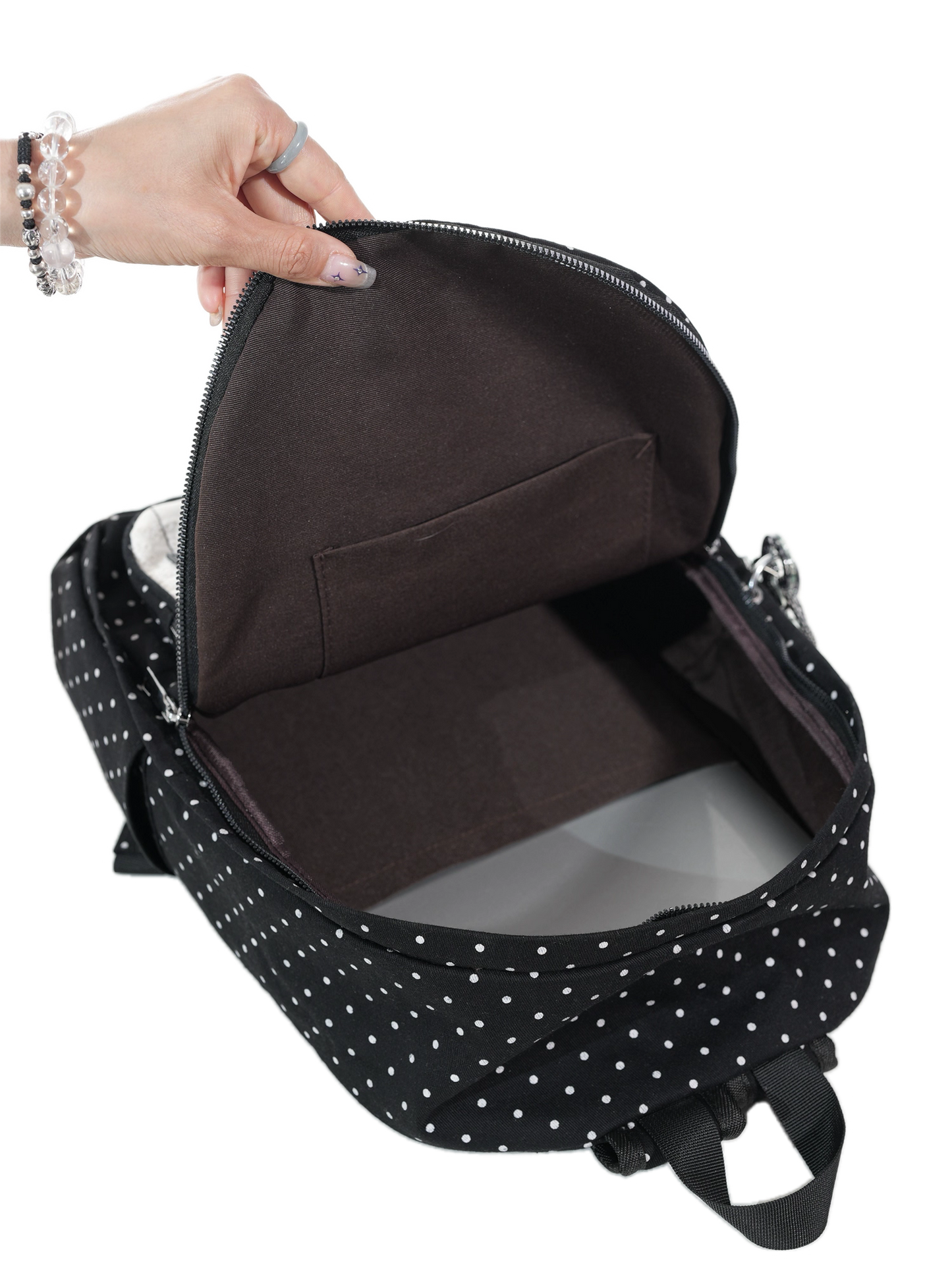 Piano Key Polka Dot Lightweight Backpack