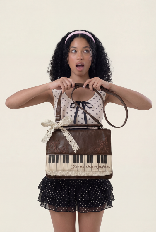 Art Piano Lace Briefcase